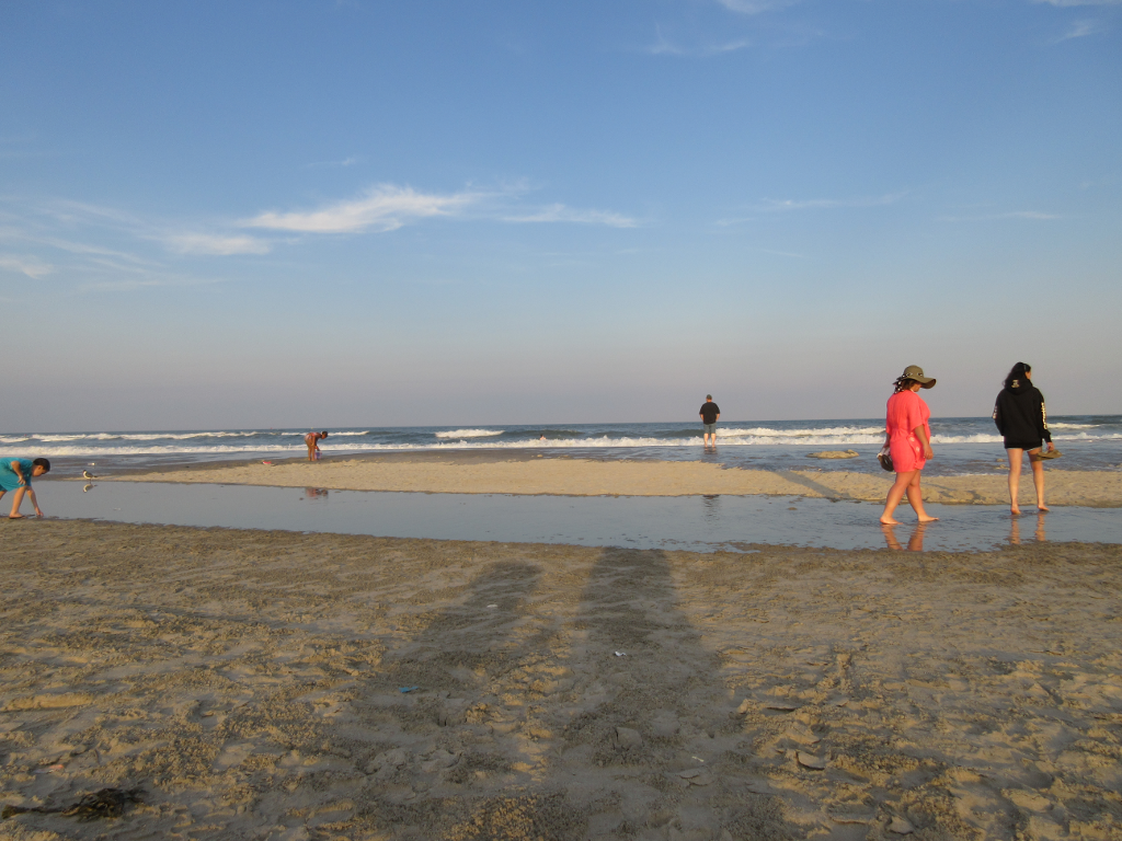 In the surf