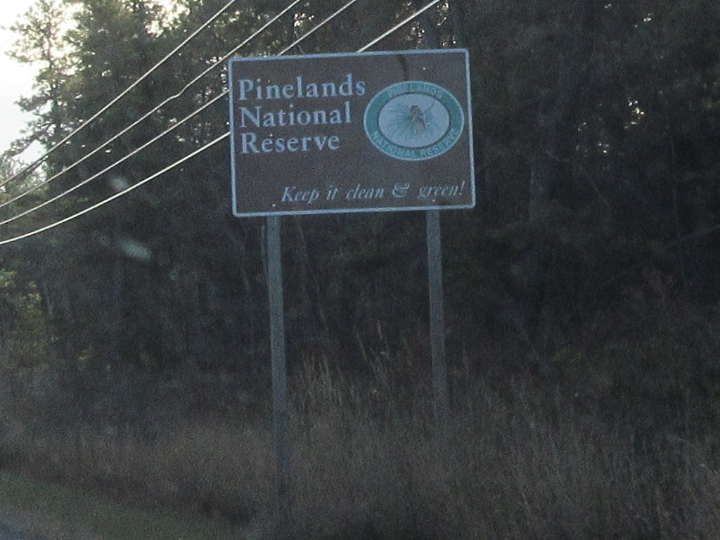 Pinelands National Reserve sign